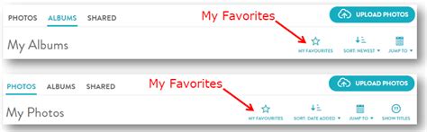 Use My Favorites To Quickly Find Your Favorite Photos Snapfish Help