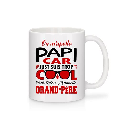 Papi Cool · Mug En Céramique Blanc Shirtinator