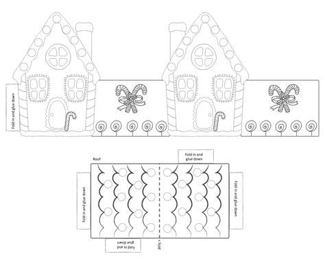 Printable Paper Gingerbread House