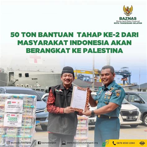 Penyaluran Tahap I Bantuan Kemanusiaan 50 Ton Bantuan Kemanusiaan Untuk