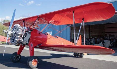 1941 Boeing Stearman Biplane Aircraft Fully Restored Wwii Trainer