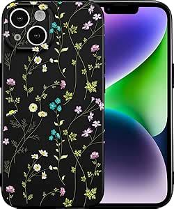 Raleavo Floral Case For Iphone Flower Branch Pattern Design Cute