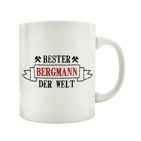 TASSE Kaffeebecher BESTER BERGMANN Geschenk Spruch Motiv Job Arbeit H