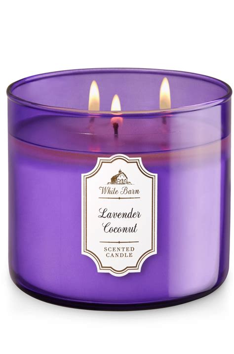 Lavender Coconut 3 Wick Candle Home Fragrance 1037181 Bath And Body Works Candles Bath