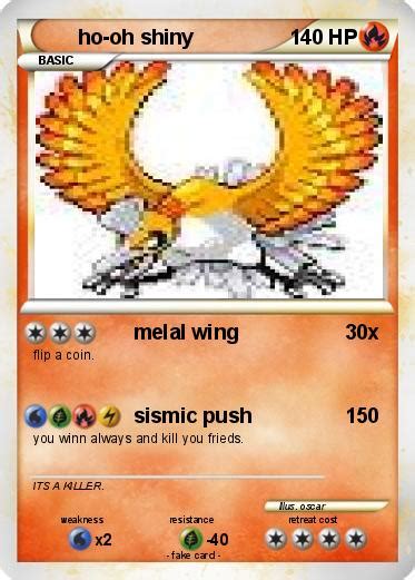 Pokémon ho oh shiny 2 2 - melal wing - My Pokemon Card