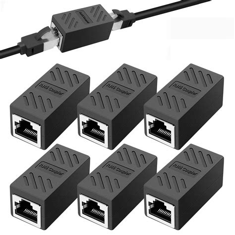 Złączka przedłużka sieciowa łącznik RJ45 RJ45 lan KAT 5 6 7 1000Mb s