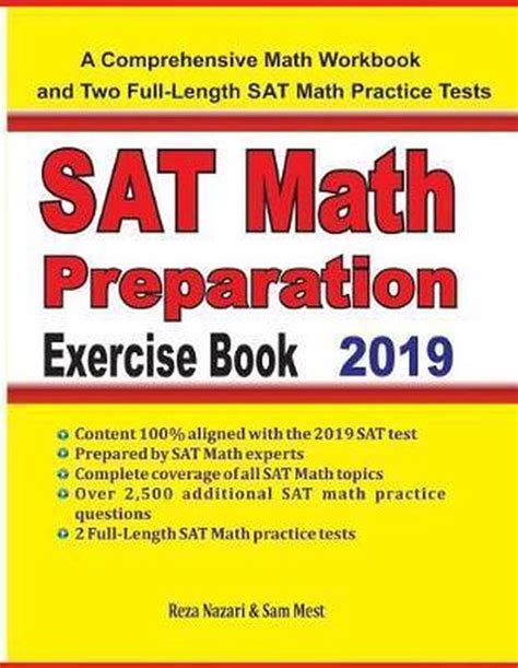 Sat Math Preparation Exercise Book Reza Nazari 9781646120291 Boeken