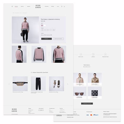 E Commerce Clothing Design Site Behance