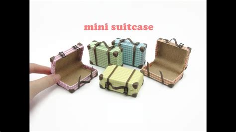 Diy Miniature Doll Mini Suitcase Bag Youtube