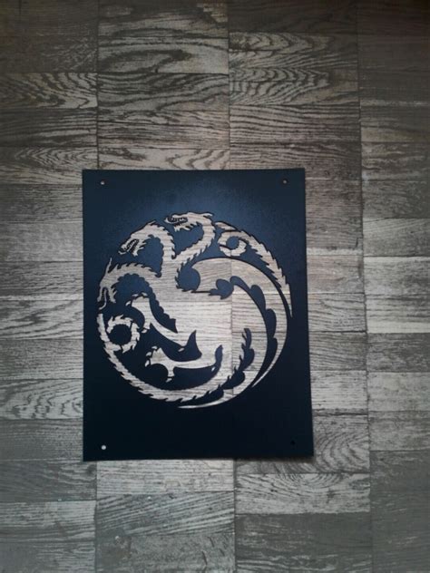 Stencils Targaryen Sigil Set Of 3 Reusable Plastic Stencils Etsy