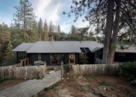 This amazing cabin has a waterfall view at Yosemite National Park's border