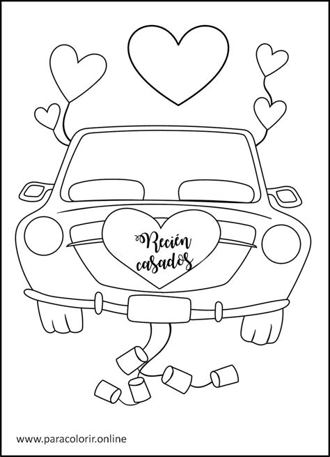Casamento Para Colorir - Desenhos de Casamento para Colorir – Para Colorir