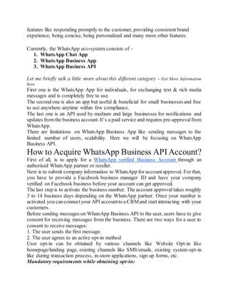 Whatsapp Business Api Pdf