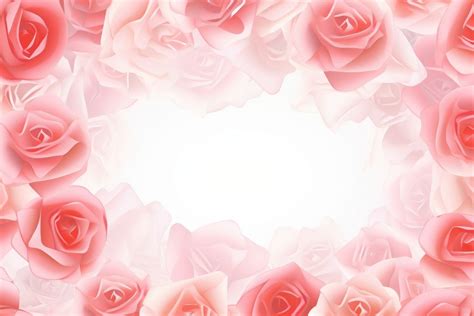 Illustration rose frame backgrounds flower | Premium Photo Illustration ...