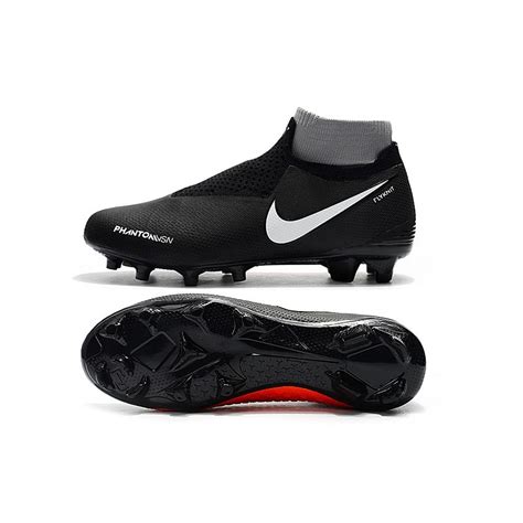 Nike Crampon Phantom Vsn Elite Df Fg Noir Rouge Blanc