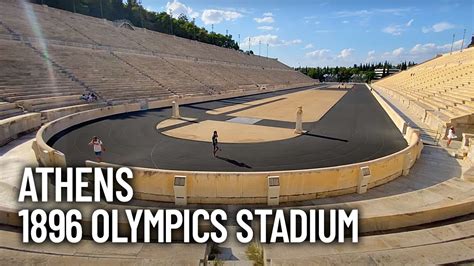 Greece 1896 First Olympics Stadium Inside Panathenaic Stadium In