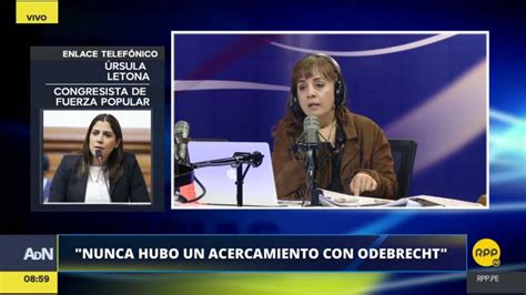 Rsula Letona Nunca Dije Que Odebrecht Ofreci Un Monto A Keiko