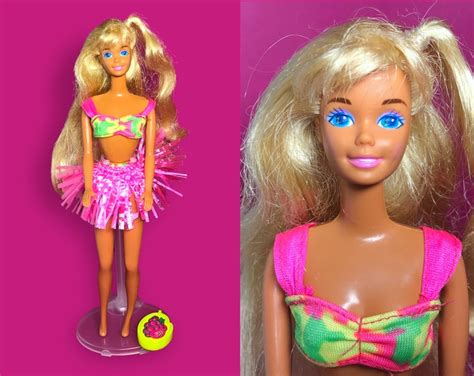 1990 Hawaiian Fun Barbie With Accessories 90s Mattel Etsy