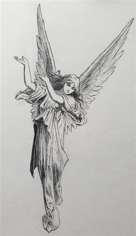 Angel Sketch Drawings