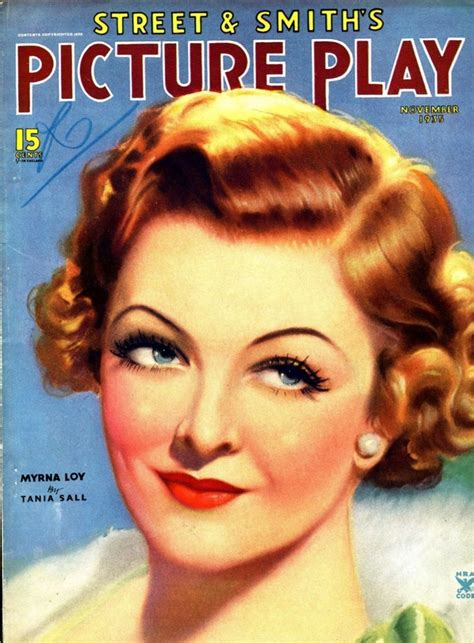 Myrna Loy One Of My Favorite Dames Myrna Loy Movie Magazine Vintage Film