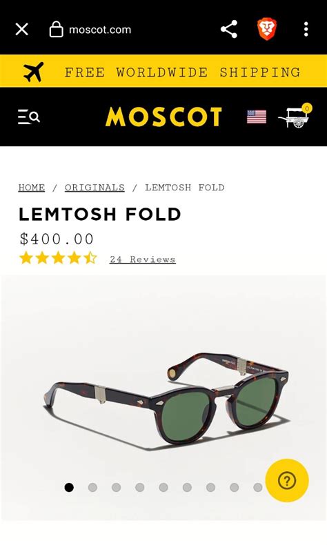 Authentic Moscot Unisex Lemtosh Fold Sunglasses Women S Fashion