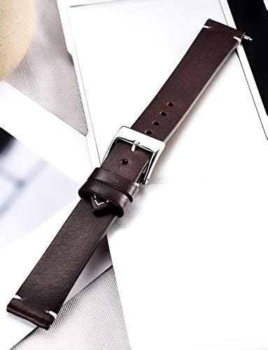 BINLUN Genuine Leather Watch Straps Quick Release Replacement Leather