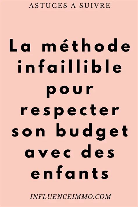 Optimiser Tout Le Budget Familial Avec Cette Nouvelle M Thode