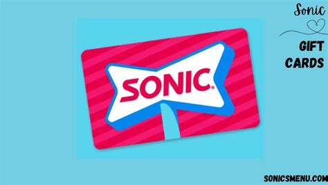 Sonic Gift Card Balance; Relish Your Meal By Uncovering Your Balance