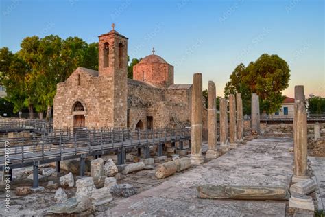 Historical Ruins And Columns Of Earlz Byzantine Chrysopolitissa Church