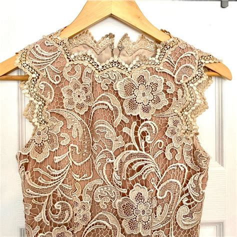 Dress The Population Dresses Dress The Population Nude Claudette Dress Poshmark