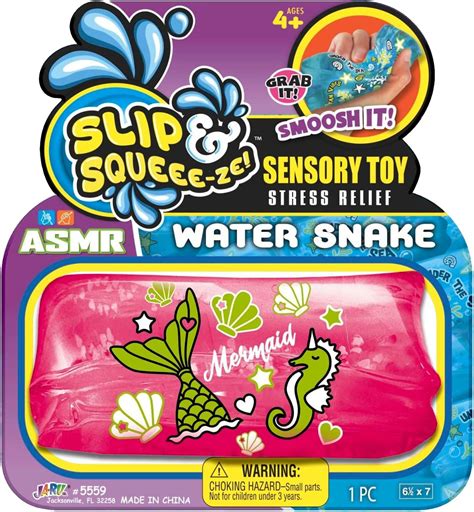 Amazon.com: JA-RU Magic Glitter Water Snake Fidget Toy 5" (1 Pack for ...