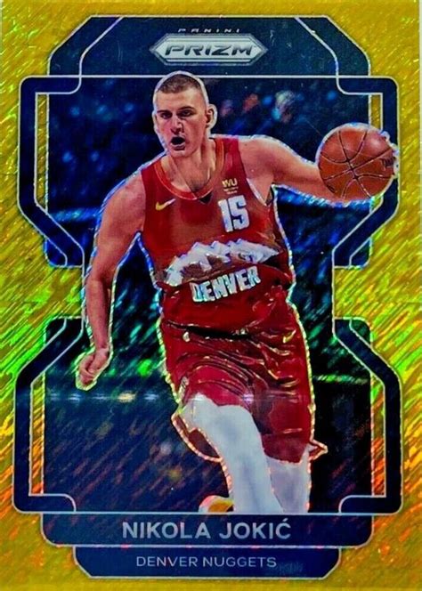 Nikola Jokic 2021 Prizm 32 Gold Shimmer 10 RAW Price Guide Sports