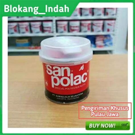 Jual Dempul Sanpolac 250gr Hardener Obat Dempul Cat Besi Kayu Fiber