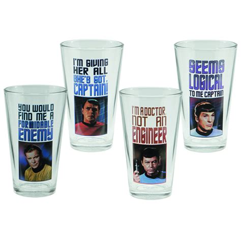 Apr121931 Star Trek 4pc 16oz Glass Set Previews World