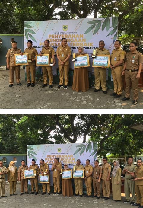 Penyerahan Penghargaan Pelaksana Terbaik Bulan Bhakti Gotong Royong