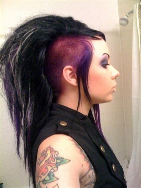 Megan Massacre Black And Purple Hair Megan Massacre Pinterest Purple Hair Hair And Black