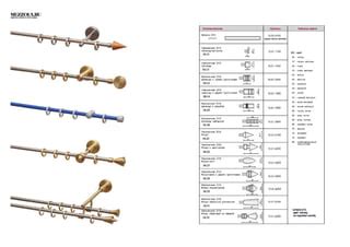 Аксессуары и фурнитура коллекции карнизов для штор ТОП-Декор 10мм | PPT