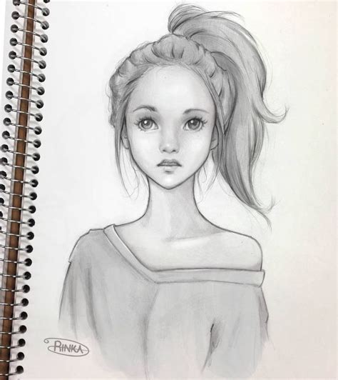 Girl Sketch By Ohayorinka On Deviantart Sketches Girly Drawings