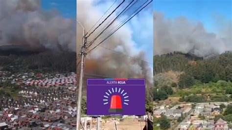 Onemi Decreta Alerta Roja Para San Pedro De La Paz Por Incendio