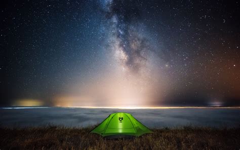 Milky Way Starry Sky Camp Tent Wallpaper Resolution 1920x1200 ID