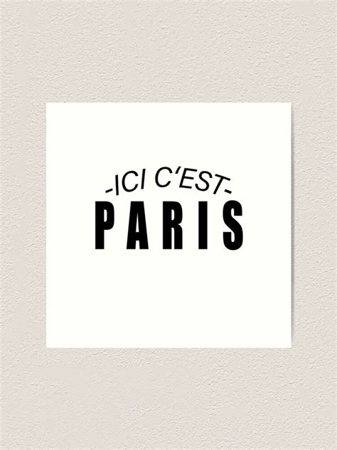 ICI C EST PARIS MESSI 2021 PSG Art Print For Sale By DunkPlank