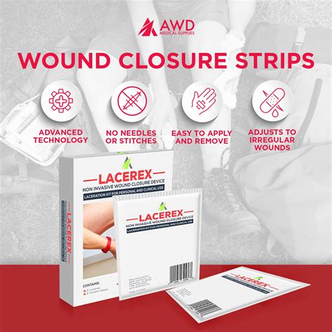 Awd Zip Stitch Surgical Wound Closure Strips 2 Zipstitch Devices 2