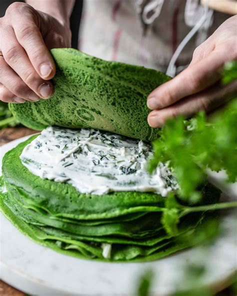 Herzhafte Spinat Pfannkuchen Als Torte Klara Ida