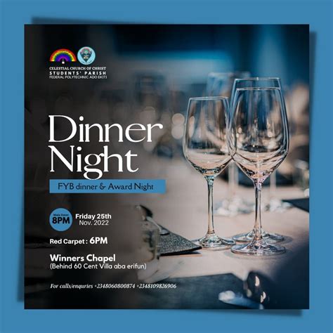 Dinner Night Flyer And Poster Design Flyer Design Inspiration Flyer