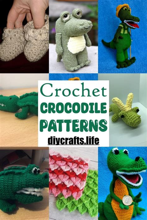 14 Free Crochet Crocodile Patterns Crocodile Stitch DIY Crafts