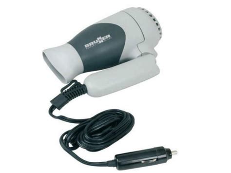 Monsun 12v Travel Hair Dryer With Foldable Handle Homestead Caravans