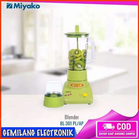 Jual Miyako BL 301 PL Blender Plastik 2in1 Kapasitas 1 Liter Hijau