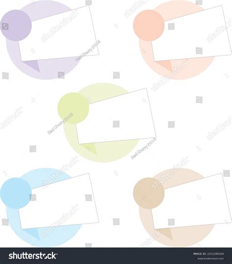 Text Box Design Circle Vector Square Stock Vector Royalty Free