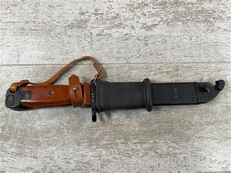 POLISH AKM TYPE II KNIFE BAYONET TYPE I SCABBARD W RETENTION STRAP