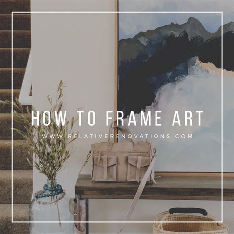 DIY tutorial to frame art | Framed art, Frame, Diy frame